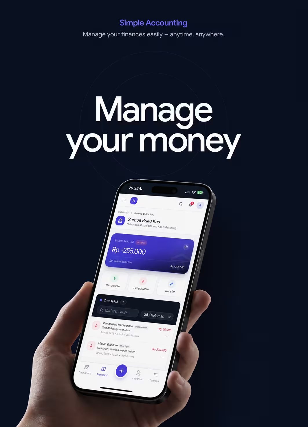 Manage your money - Finvo